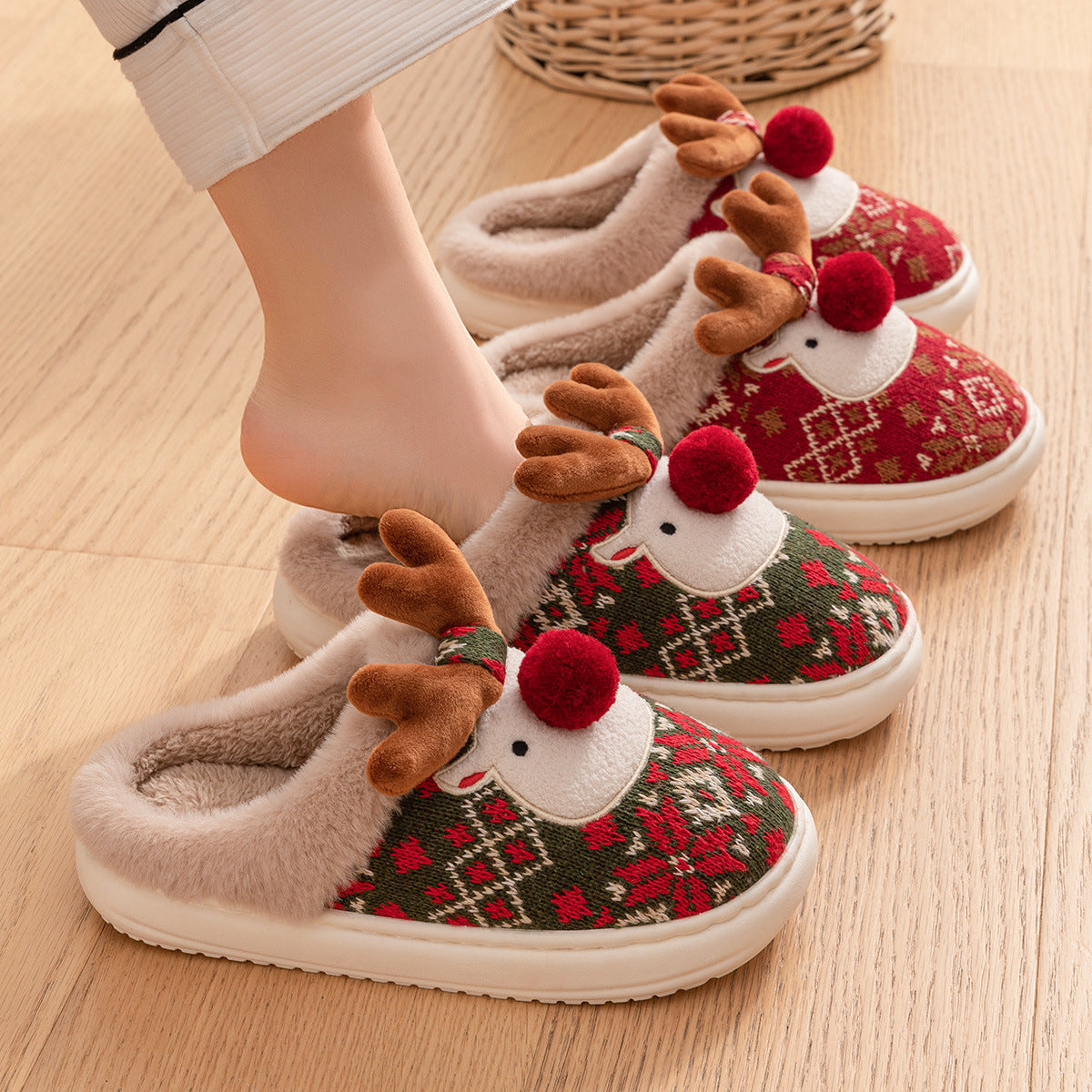 Cute Reindeer Slippers